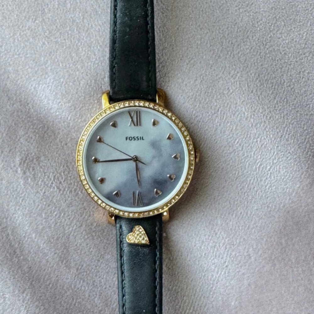 FOSSIL Jacqueline Womens Wristwatch - Used Needs New Battery Not Tested